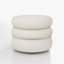Fauteuil demi-tonneau pivotant rembourré Coyle-1867919385-1837077994