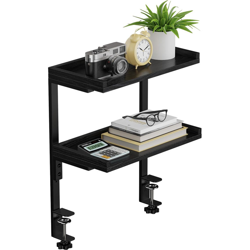Metal,Manufactured Wood Desk Organiser, Black