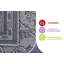 Tapis de couloir ivoire / gris / oriental Marx Collection 2X8-1157962922-1157962923