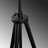 Scandinavian Floor Lamp, Metal Body, 64.9 x 64.9 x 65.0 inches | 165.0 cm Height, E27 Socket (Max 40W) | Black & Brown Colors, 11.5 ft Cable | Elegant Design for Modern Living Rooms & Bedrooms, IP20 Rated-333229362-333229363