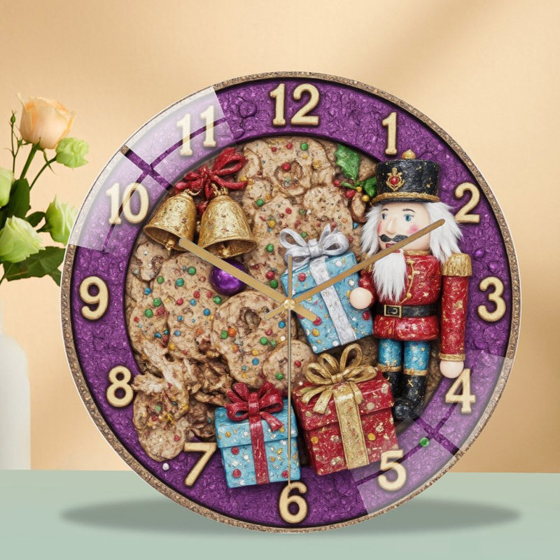 Horloge murale de Noël 12 po