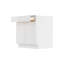 Meuble bas de cuisine à tiroirs avec 2 portes, à monter soi-même, 61 cm de profondeur x 84 cm de largeur x 88 cm de hauteur, blanc-118486841