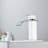 Single Hole Waterfall Bathroom Faucet With Deck Plate With Drain-86181282