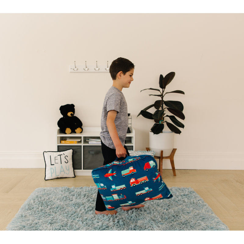 Wildkin Kids Velour Nap Mat – Soft, Cozy, Convenient for Daycare & Preschool – Transportation