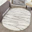 Tapis rayé blanc / gris Abrahams-2134328433