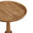 Rustic Pedestal Round End Table