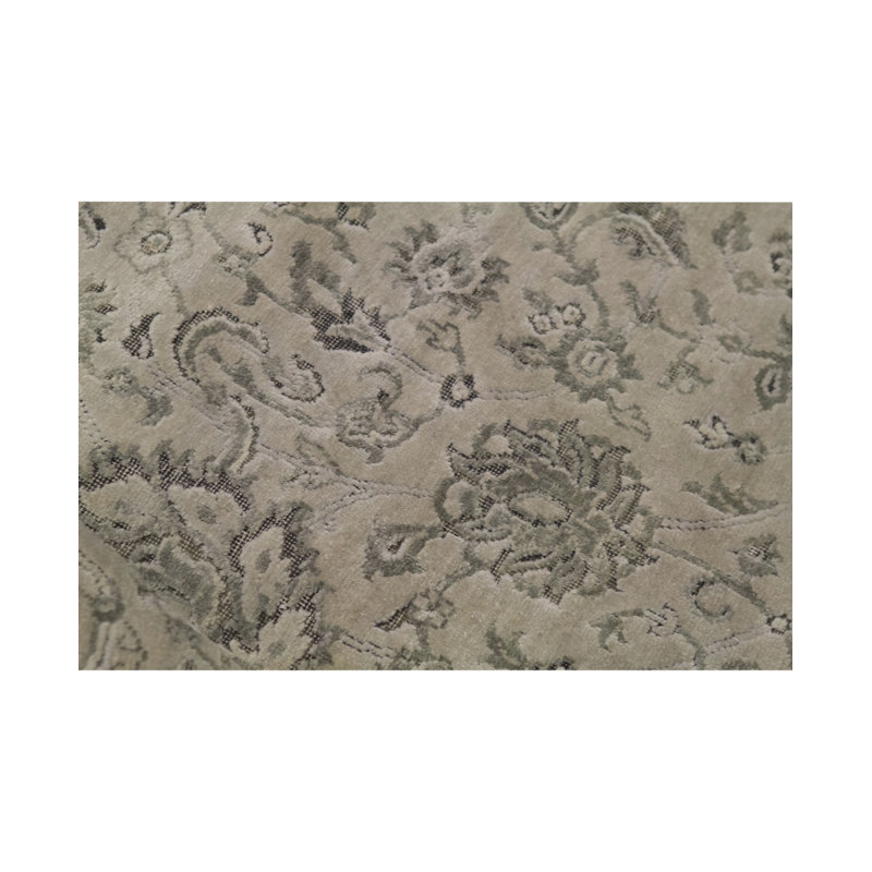 Hand Woven Silk and Wool Area Rug