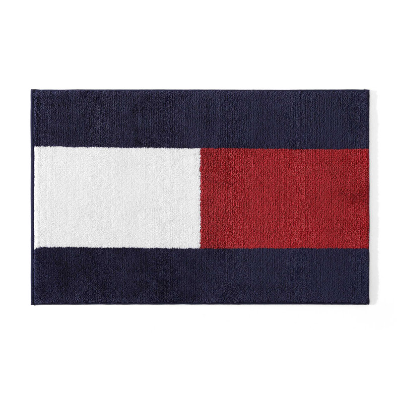 Tommy Hilfiger Flag Blue Bath Rug