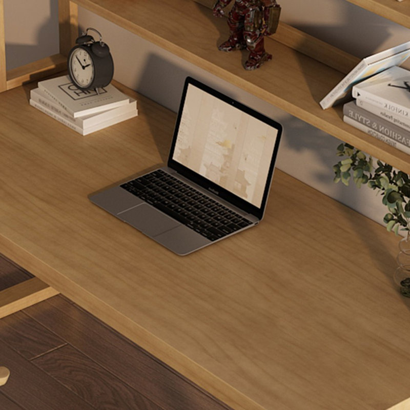 Bureaux rectangulaires en bois massif Burlywood, H 29,53 po x l 55,12 po x P 27,56 po
