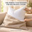 Coussin décoratif carré blanc 100% coton, 25% duvet et 75% plumes, plusieurs tailles-93653221