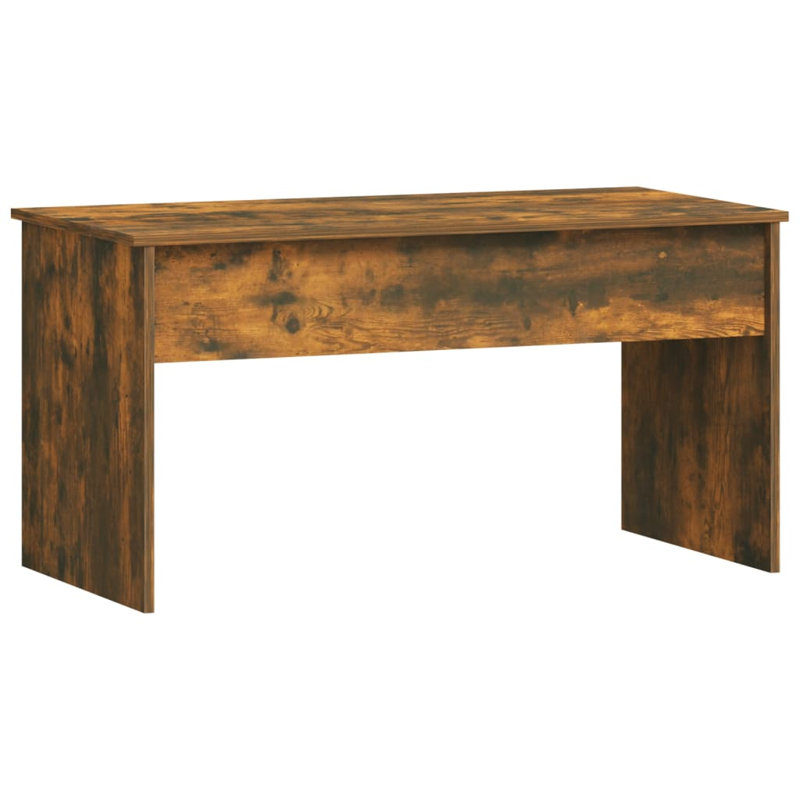 Oloughlin Lift Top Sled Coffee Table with Storage, Smoked Oak