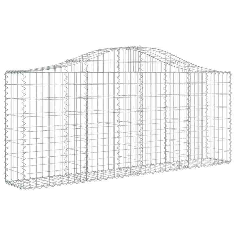 Ensemble de 18 paniers en fer galvanisé Vidaxl Gabion, H 1 pi x l 6,6 pi