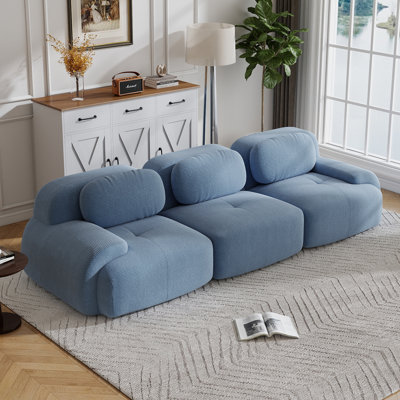 Boneless Sofa Corduroy Fabric Modular Multi-combination Anti-slip Design For Living Rooms Bedrooms