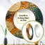 Hardedge Art Earthy Euphony VI - miroir à peinture à bord rigide, miroir mural décoratif rond moderne, impression d'art en métal-97182723