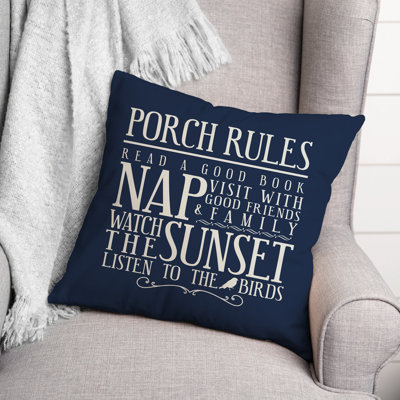 Outdoor Reversible Throw Pillow