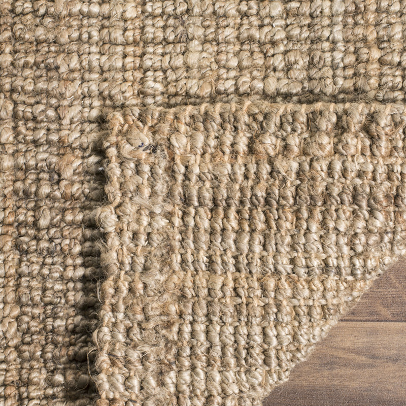 Alda Jute Natural / Gray Area Rug, Rectangle 10' x 14'