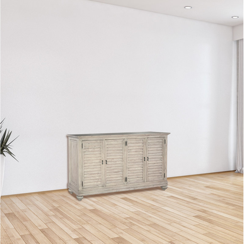 Buffet en bois massif de 72 po de largeur Jenevieve