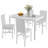 5 - Piece Faux Marble Breakfast Nook Dining Set-1482838520