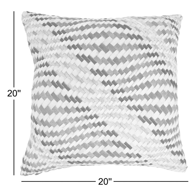 Coussin en cuir naturel, Sans insert de coussin