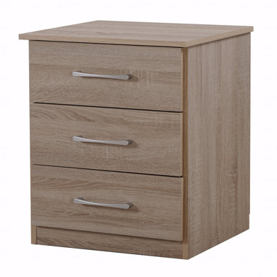 Contemporary Nightstand In Sandle Wood