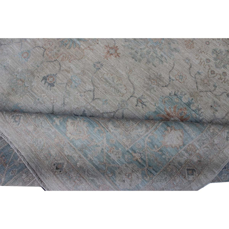 One-of-a-Kind High-Quality Hand-Knotted Gray Area Rug