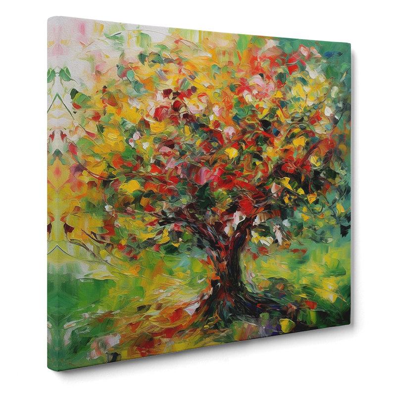Apple Tree Abstract Expressionism No.2 - No Frame Print, 50cm H x 50cm W x 3cm D