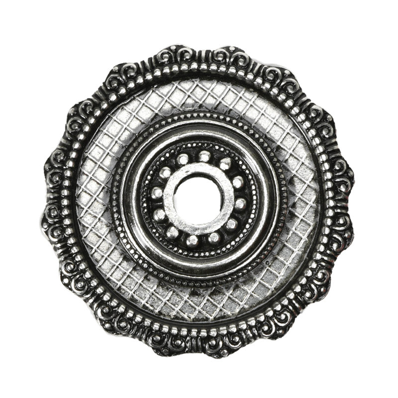 Oracle large round escutcheonin Oil Rub Bronze, Silver