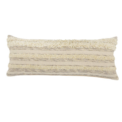 Housse de coussin décoratif à rayures 100% coton Contemporary