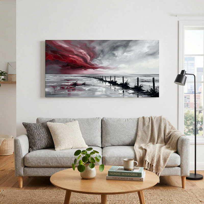 Ensemble de 1 toile murale « Ciel spectaculaire », 32“W x 16”H, Toile tendue