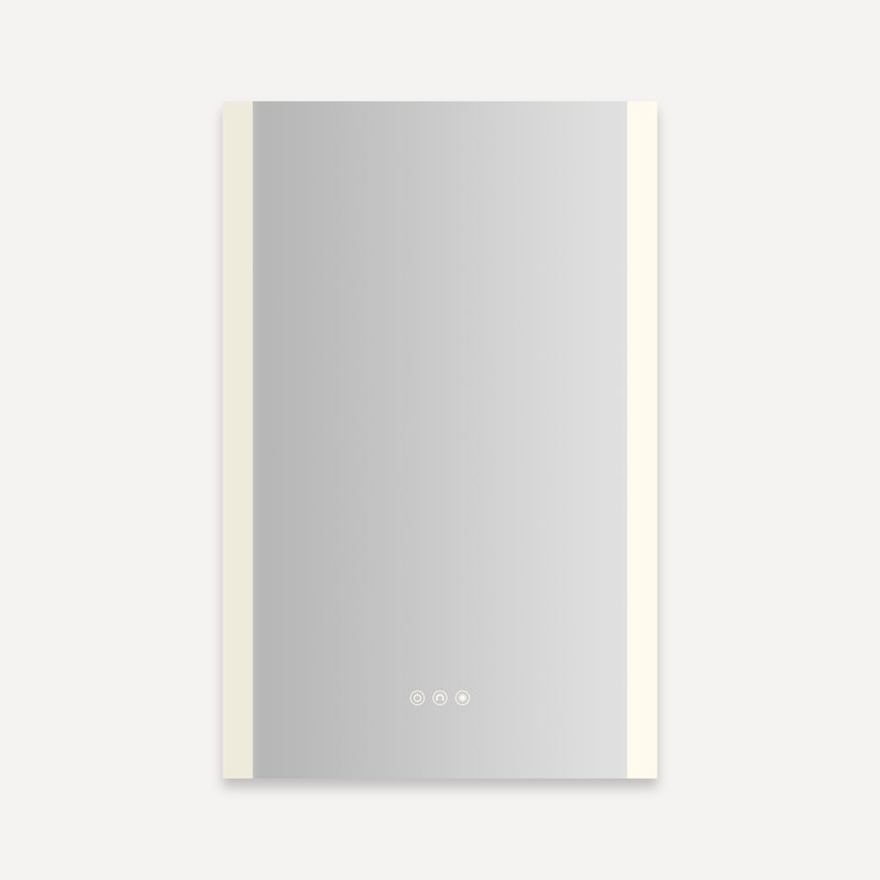 Armoire de réserve Aio, 20 po x 30 po x 4 po, Bord éclairé, Charnières à droite