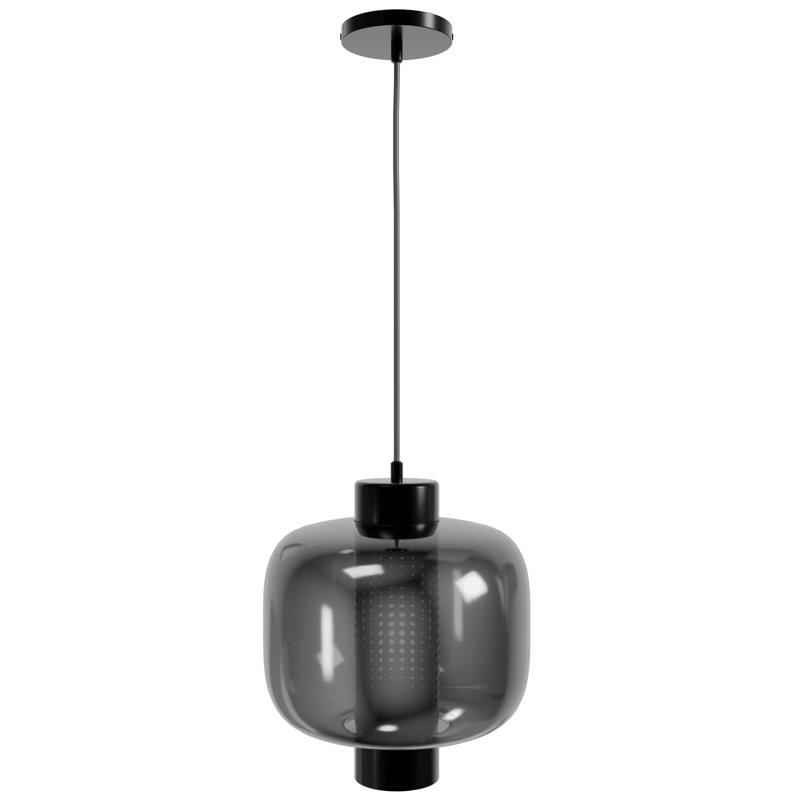 Cosmopolitan 1 Light Pendant, 108" H x 11" W, Gun Metal