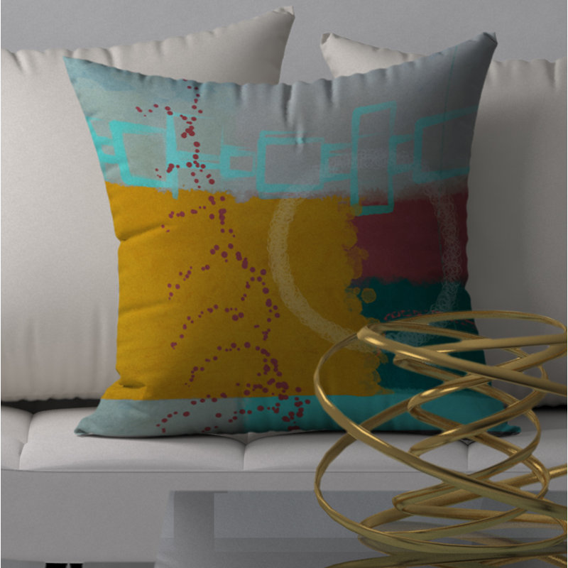 Reversible Throw Pillow, 24" x 24"