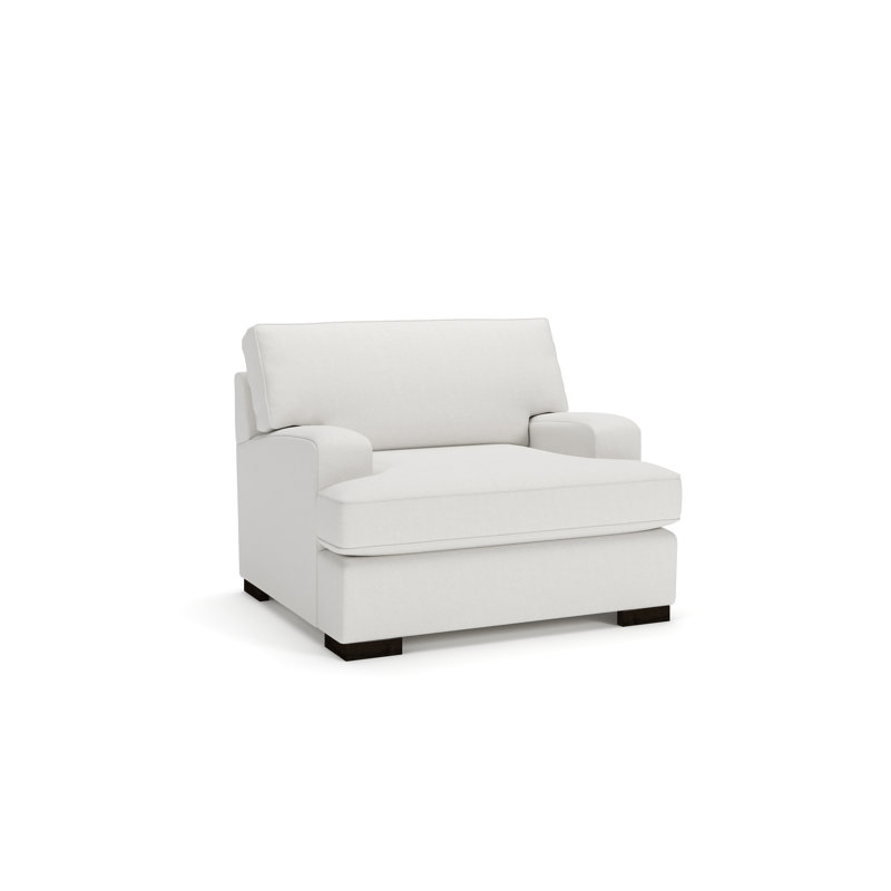 Brooklyn Chloe Upholstered Chair And A Half, Macarena Beige Basketweave