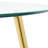 Modern Simple 47.2 " Glass Table, High Quality Tempered Glass Metal Material, Gold-Plated Legs, Suitable For Restaurant Kitchen-712870367-712870353