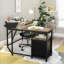 Industrial 50cm W L-Shaped Computer Desk