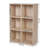 Wooden 3-Tier Bookcase Book Shelf Display Storage Shelf With 6 Compartments White-1249902281