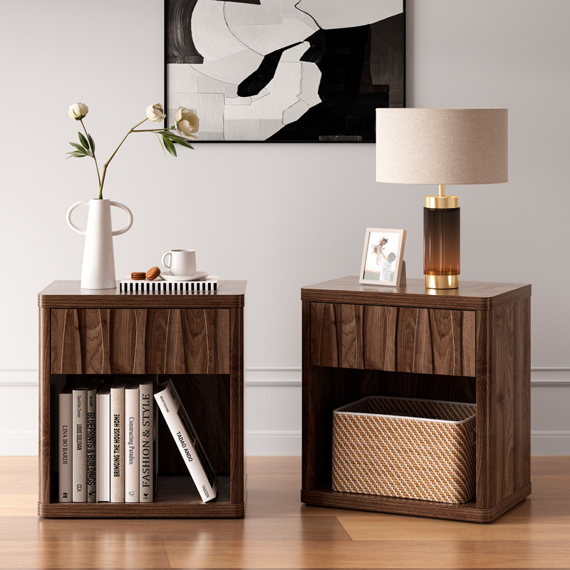 Mahlea 22.6" W 1 Drawer Nightstand - Modern Elegance
