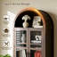 Buffet rustique 2 pièces et armoire arquée, armoire de cuisine en bois, avec rangement et tablettes réglables pour la salle à manger, le salon-305559573