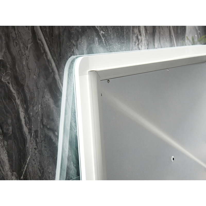 Bathroom Mirror with Led Lights, Anti-Fog, Wall Mounted, Dimmable, Horizontal/Vertical, 32" x 24"