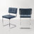 Marlow 19.3" H Mid-Century Modern Tufted Faux Leather Side Dining Chair with Steel Frame-375947237-353112191