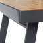Ensemble repas de patio 5 pièces 6801 avec coussins beiges Nofi, structure en aluminium