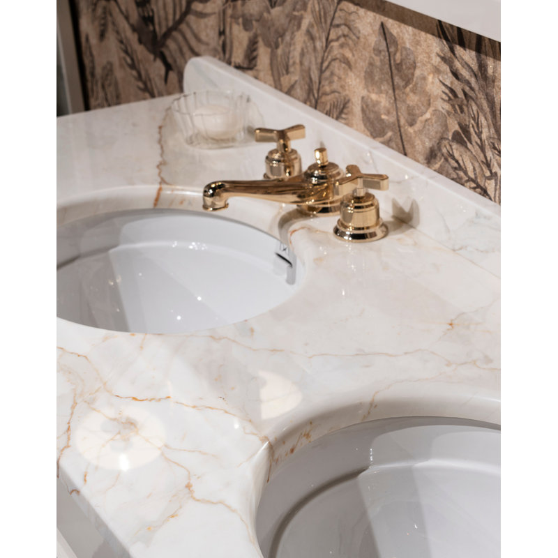 Double Music 71.5'' W Vanity, Cream