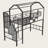 Twin Size Metal Loft Bed with Roof House Design, Integrated Ladder, Full Guardrails & Storage Box, Space-Saving Kids Loft Bed-1035949049