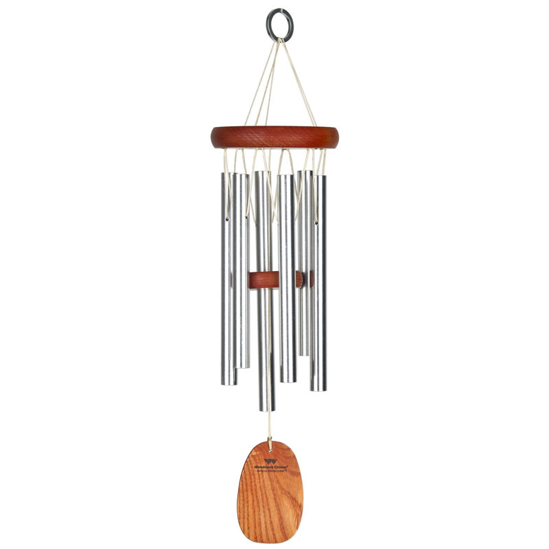 Carillon Woodstock Chimes, Argent / brun foncé, H 53 po x l 8 po x P 8 po