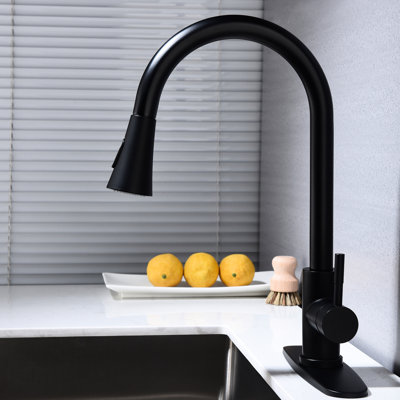 Kitchen Faucet, Pull Out , High Nozzle, Single Lever, Corrosion, Aerated Water, Splash- Water Output
