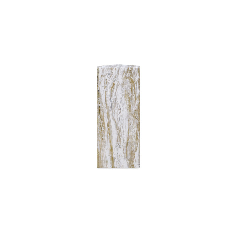Nix Outdoor Side Table Green, Sage Marble