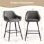 Blissfield Upholstered Counter Stool with Metal Frame-2069237527