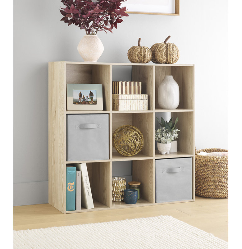 9-SECTION CUBE ORGANIZER-WHITE OAK, White Oak