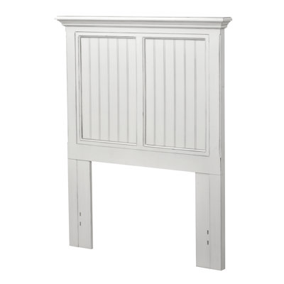 Kolya Washed Solidwood Coastal Panel Headboard by Highland Dunes