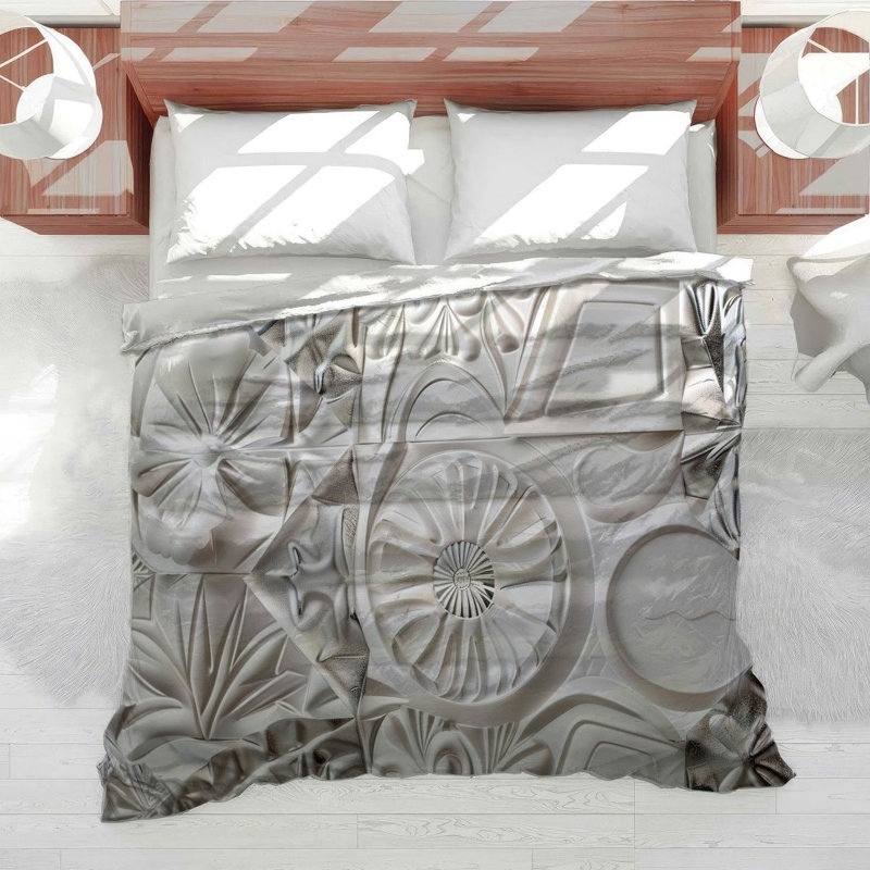 Relief Tiles Cotton Blend Comforter, Twin Comforter